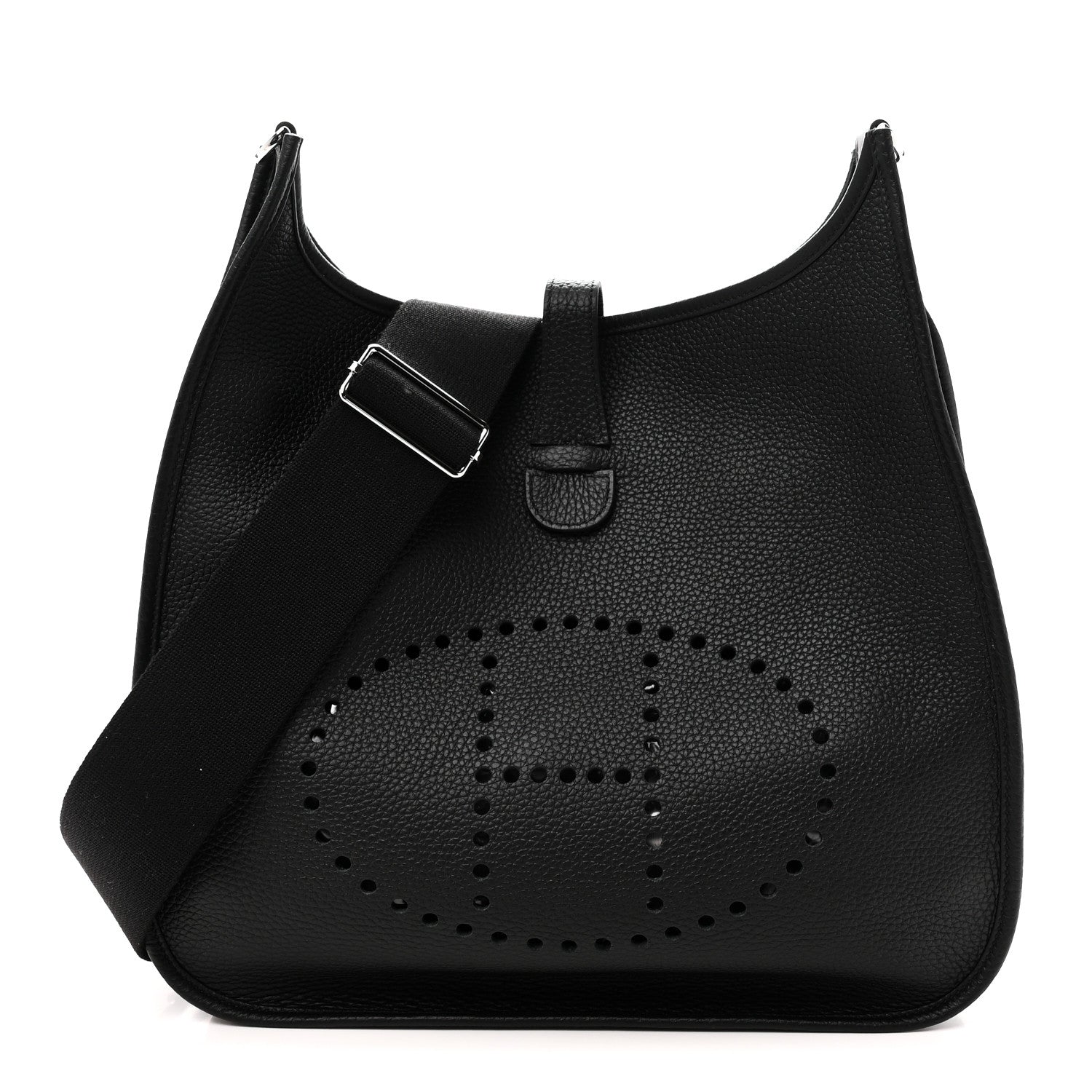 Hermes Taurillon Clemence Evelyne III GM Black 1 of 11
