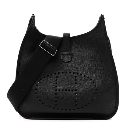 Hermes Taurillon Clemence Evelyne III GM Black 1 of 11