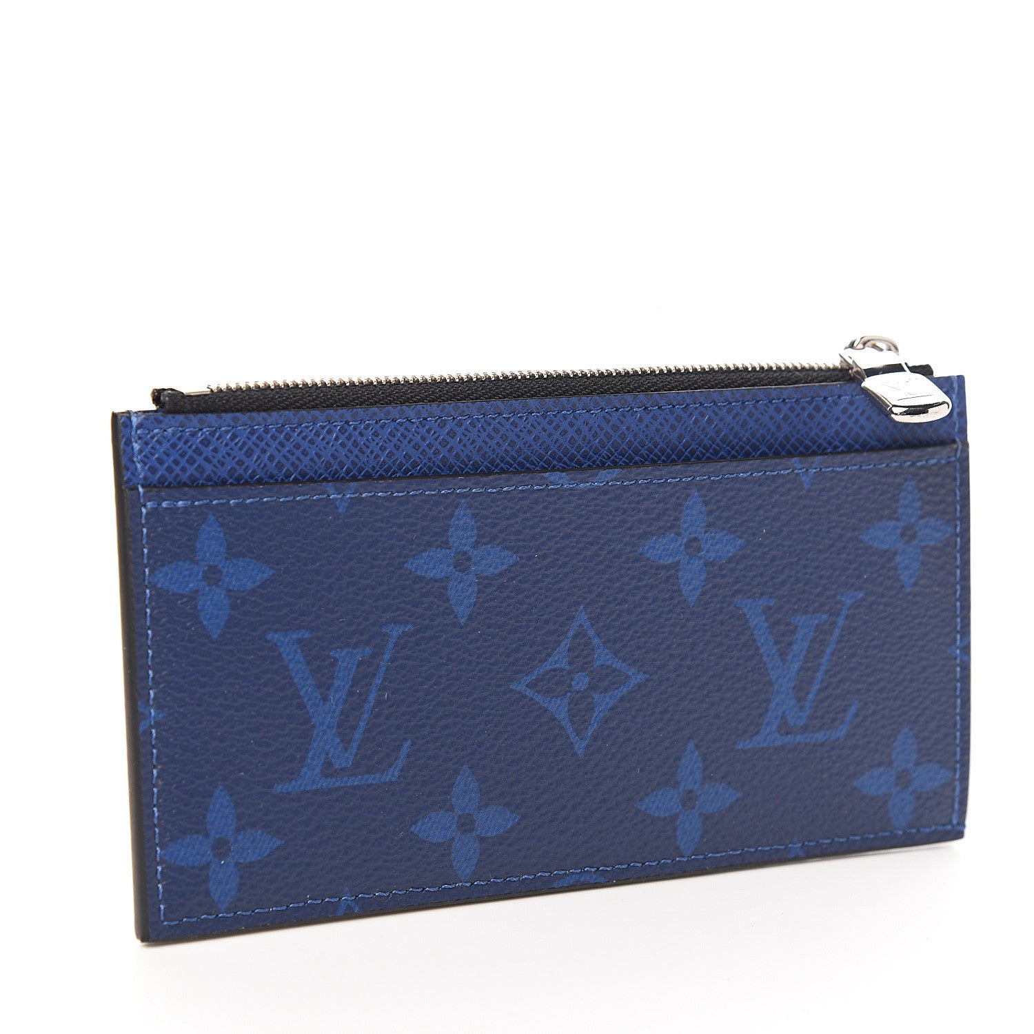 Louis Vuitton Monogram Taiga Coin Card Holder Cobalt 2 of 5