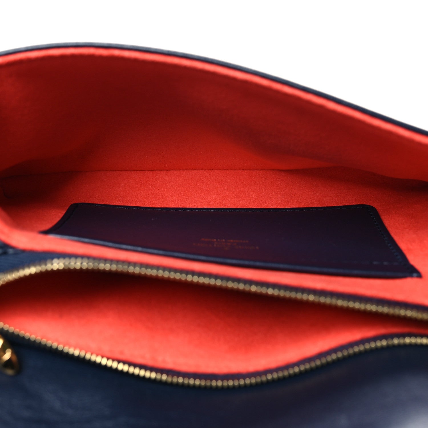 Louis Vuitton Lambskin Embossed Monogram LV Garden Pochette Coussin Navy 5 of 10