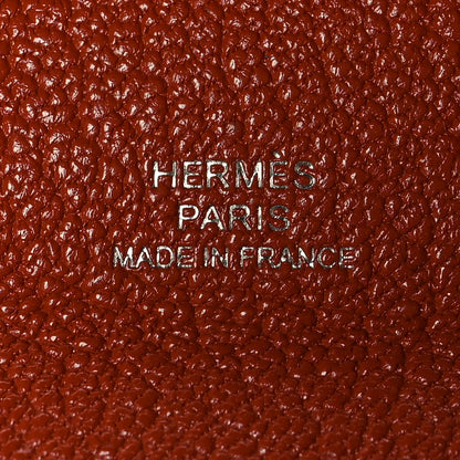 Hermes Chevre Mysore Bastia Verso Coin Purse Bleu Frida Cuivre 6 of 7