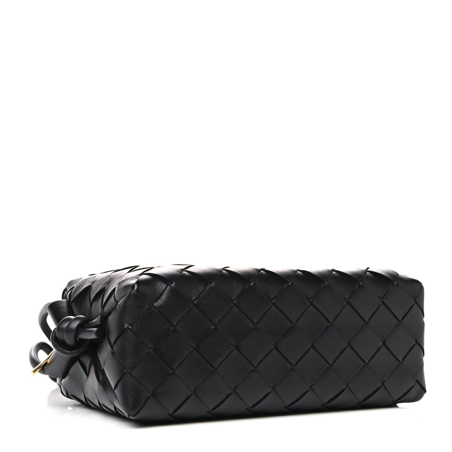 Nappa Intrecciato Nodini Mini Crossbody Black