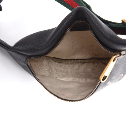 Gucci Grained Calfskin Small Logo Belt Bag Black 5 of 10