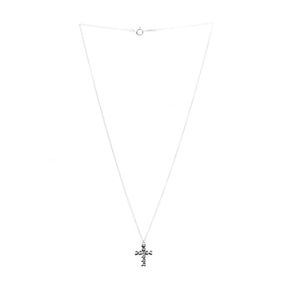 Tiffany Sterling Silver Paloma Picasso Crown of Hearts Cross Pendant Necklace 3 of 7