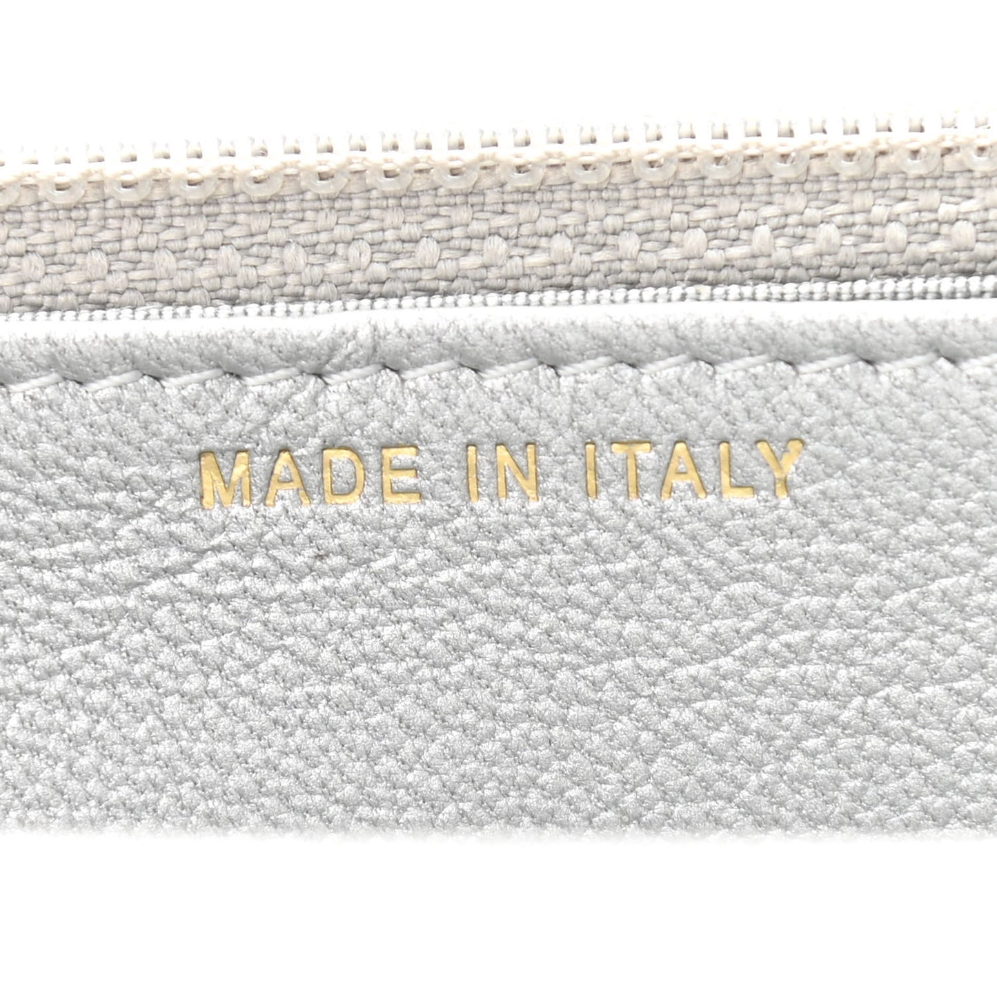 Metallic Lambskin Quilted Chanel 19 Wallet On Chain WOC Silver