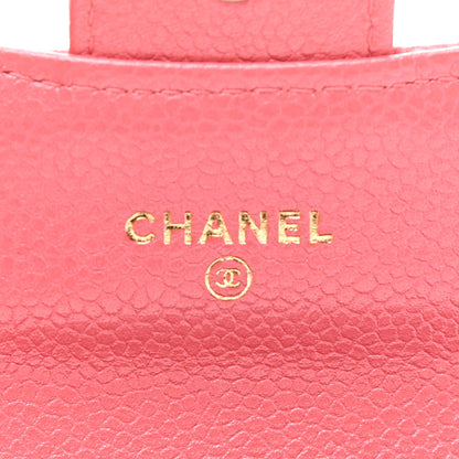 Chanel Caviar Quilted Flap Card Holder Pink 6 of 9