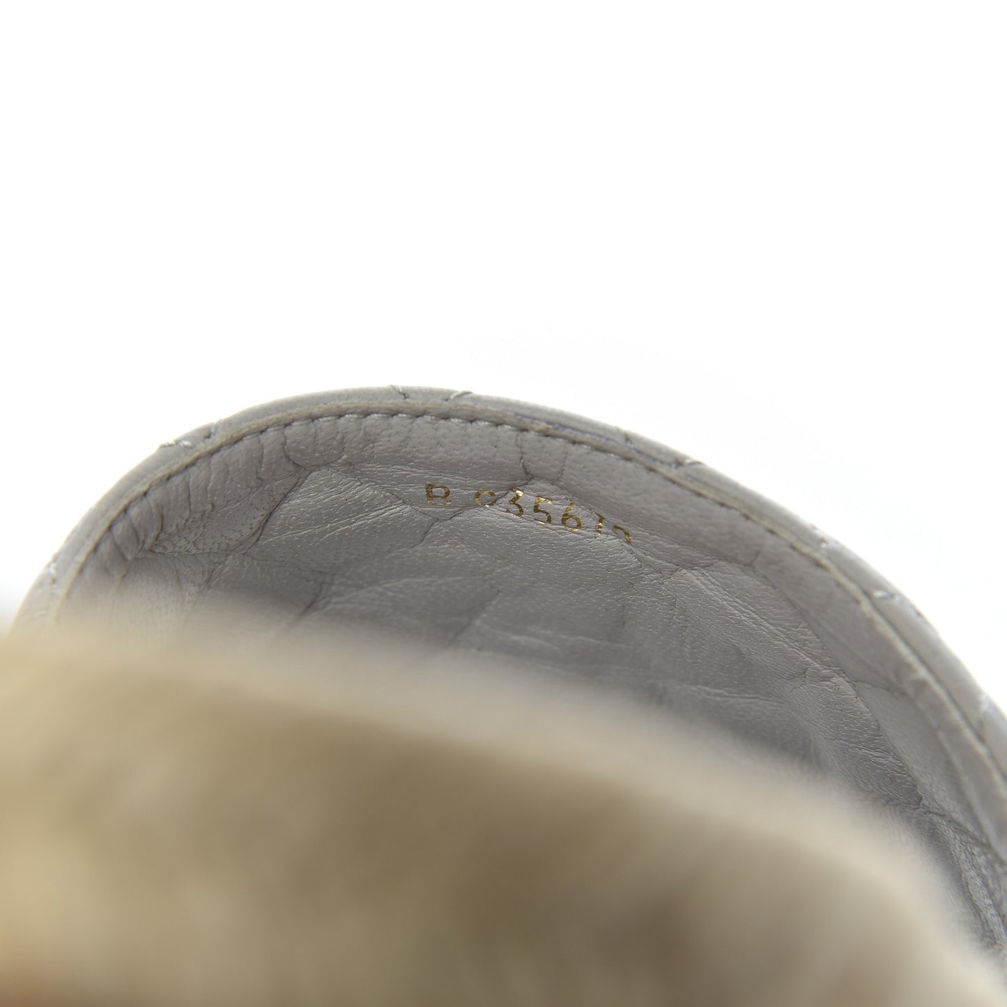 Lambskin Espadrille Mules 42 Light Grey