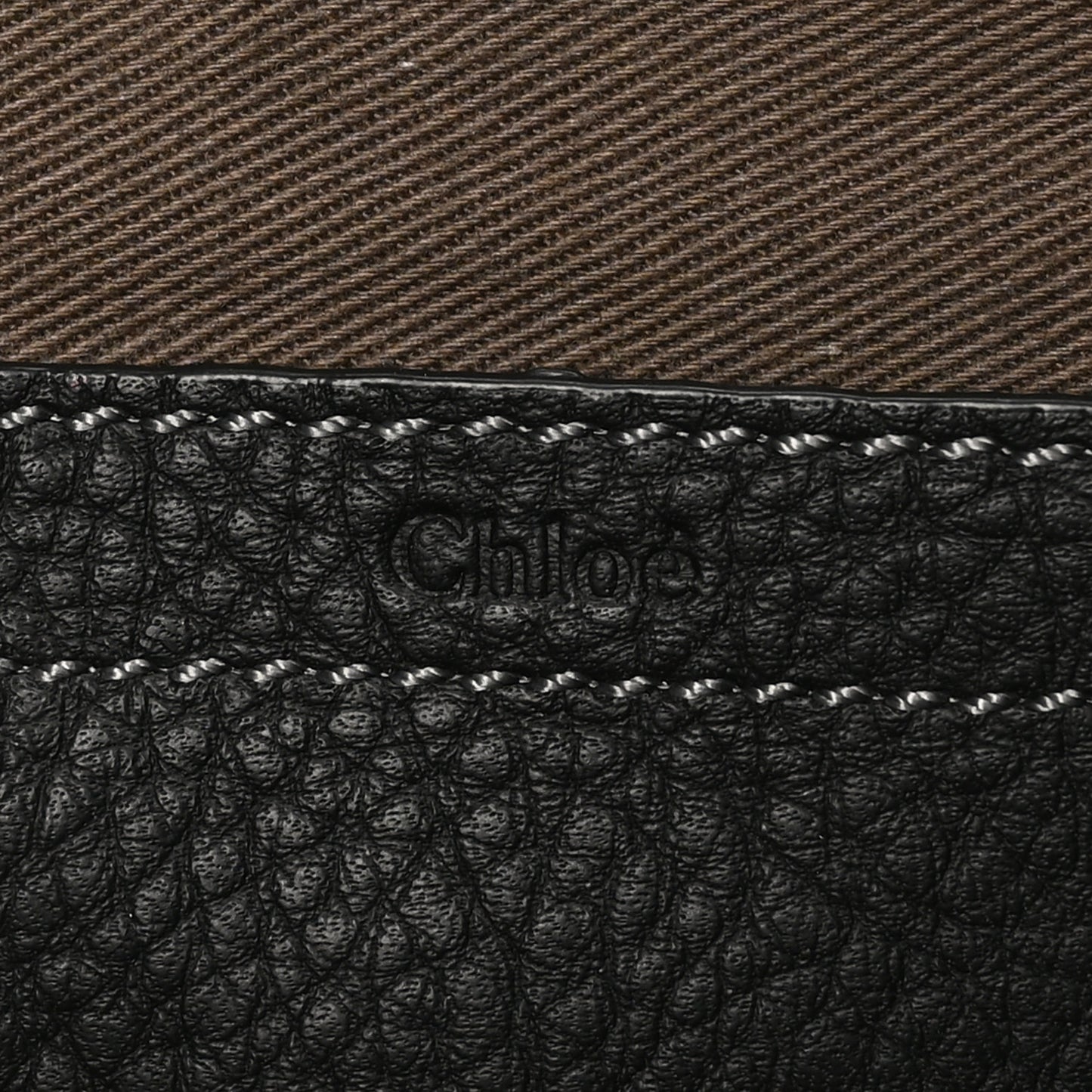 Grained Calfskin Small Marcie Saddle Bag Black