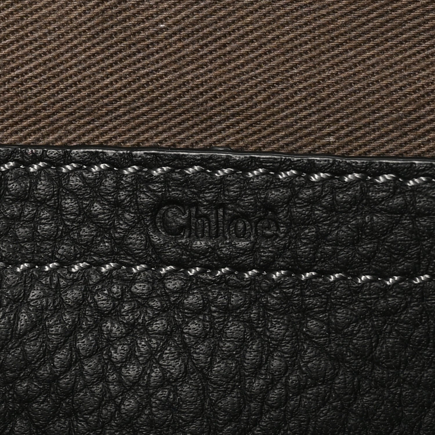 Chloe Grained Calfskin Small Marcie Saddle Bag Black 6 of 9