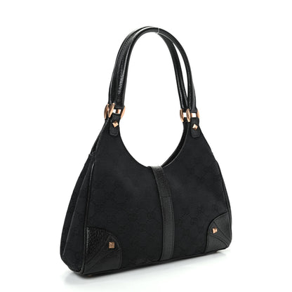 Gucci Monogram Jackie O Hobo Black 3 of 9