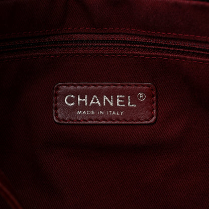 Chanel Calfskin Quilted Expandable Zip Shoulder Bag Black 6 of 12