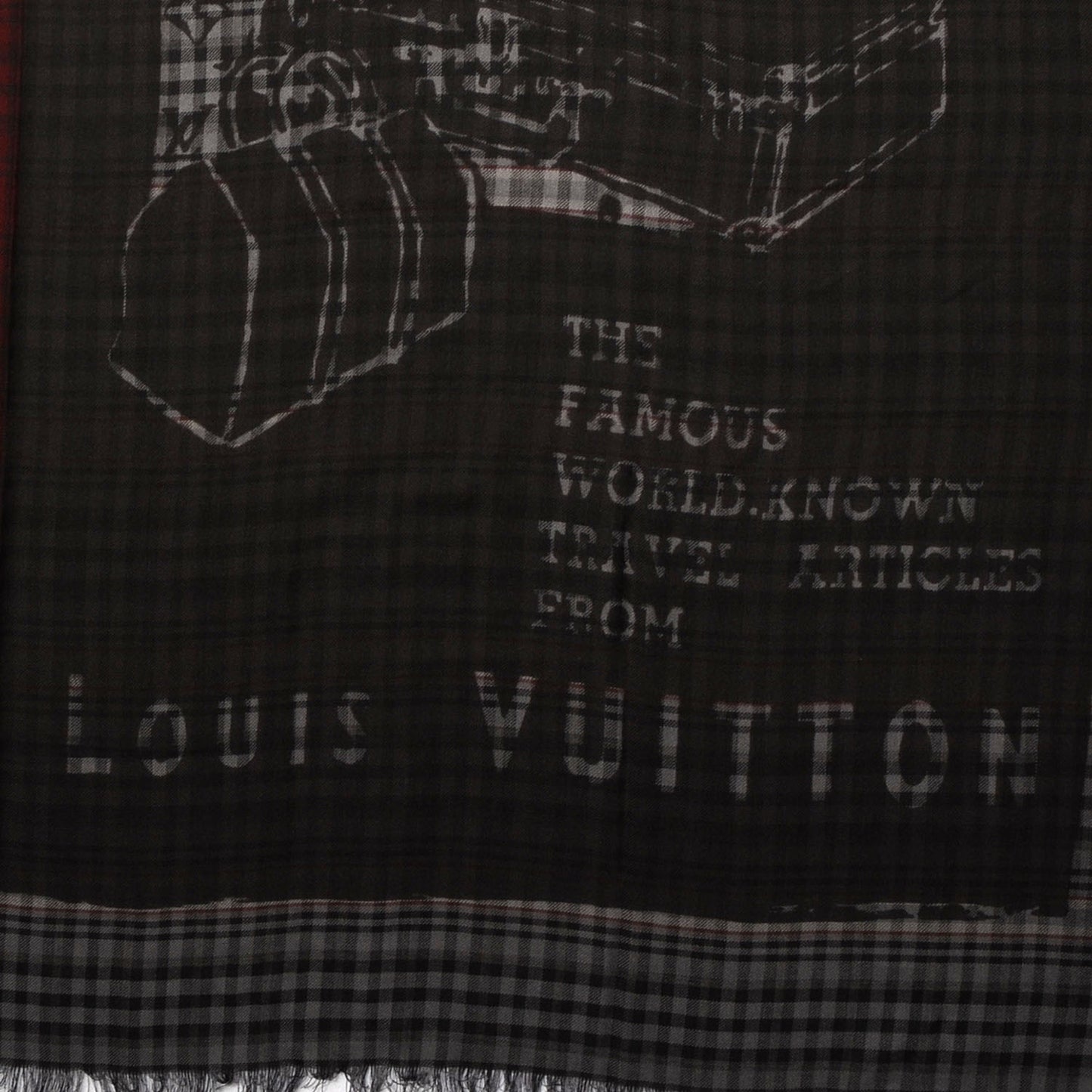 Mens Fleece Wool Silk Trunks Shawl Gris Rouge