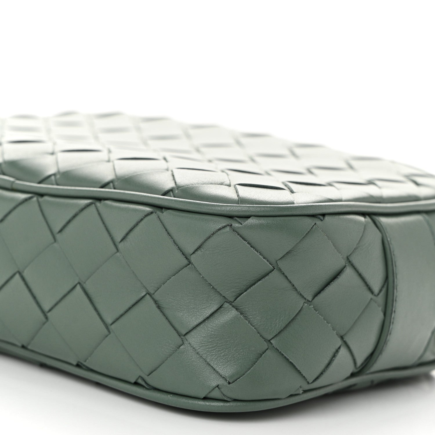Bottega Veneta Calfskin Intrecciato Small Camera Bag Aloe 10 of 10