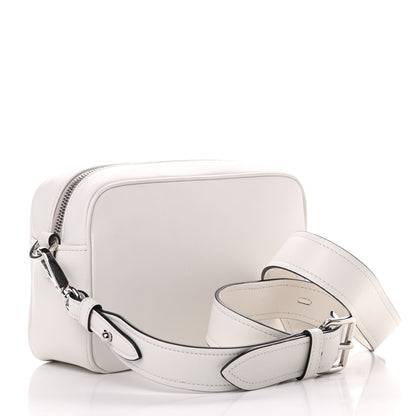 Prada City Calf Palm Tree Print Camera Bag White Papaya 3 of 11