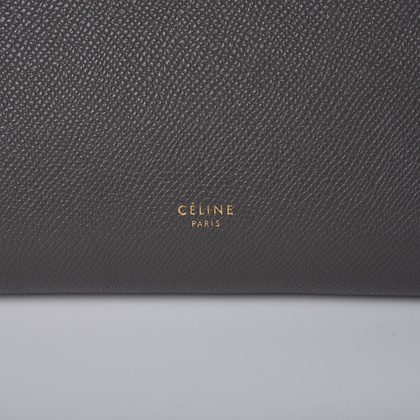 Grained Calfskin Micro Belt Bag Grey