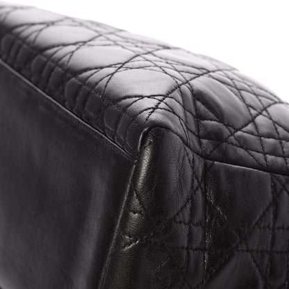 Christian Dior Lambskin Cannage Medium Lady Dior Black 18 of 20