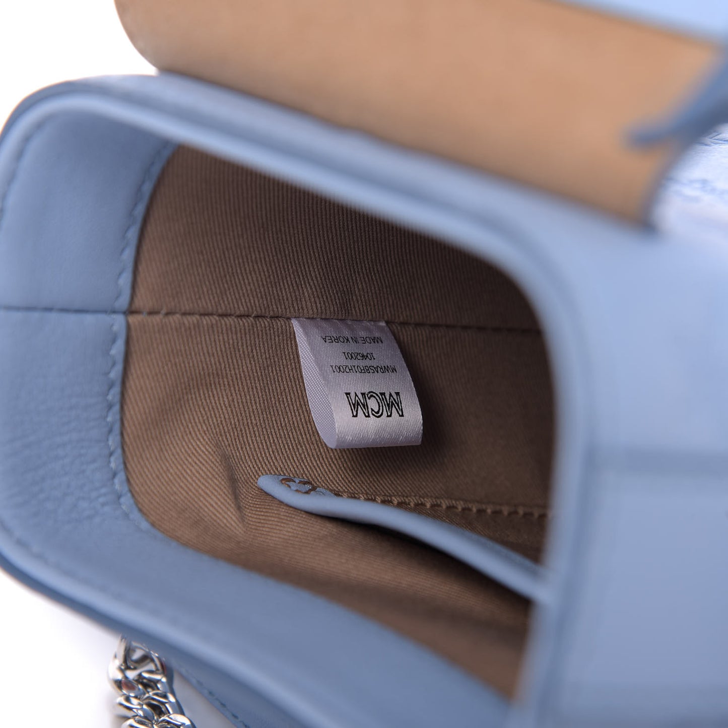 Calfskin Ottomar Monogram Mini Soft Berlin Crossbody Light Blue