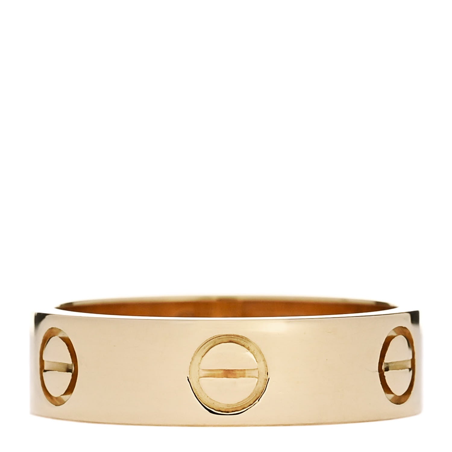 Cartier 18K Yellow Gold 5.5mm LOVE Ring 55 7.25 1 of 4