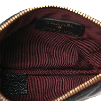 Chanel Caviar Quilted Small Cosmetic Case Black 5 of 7