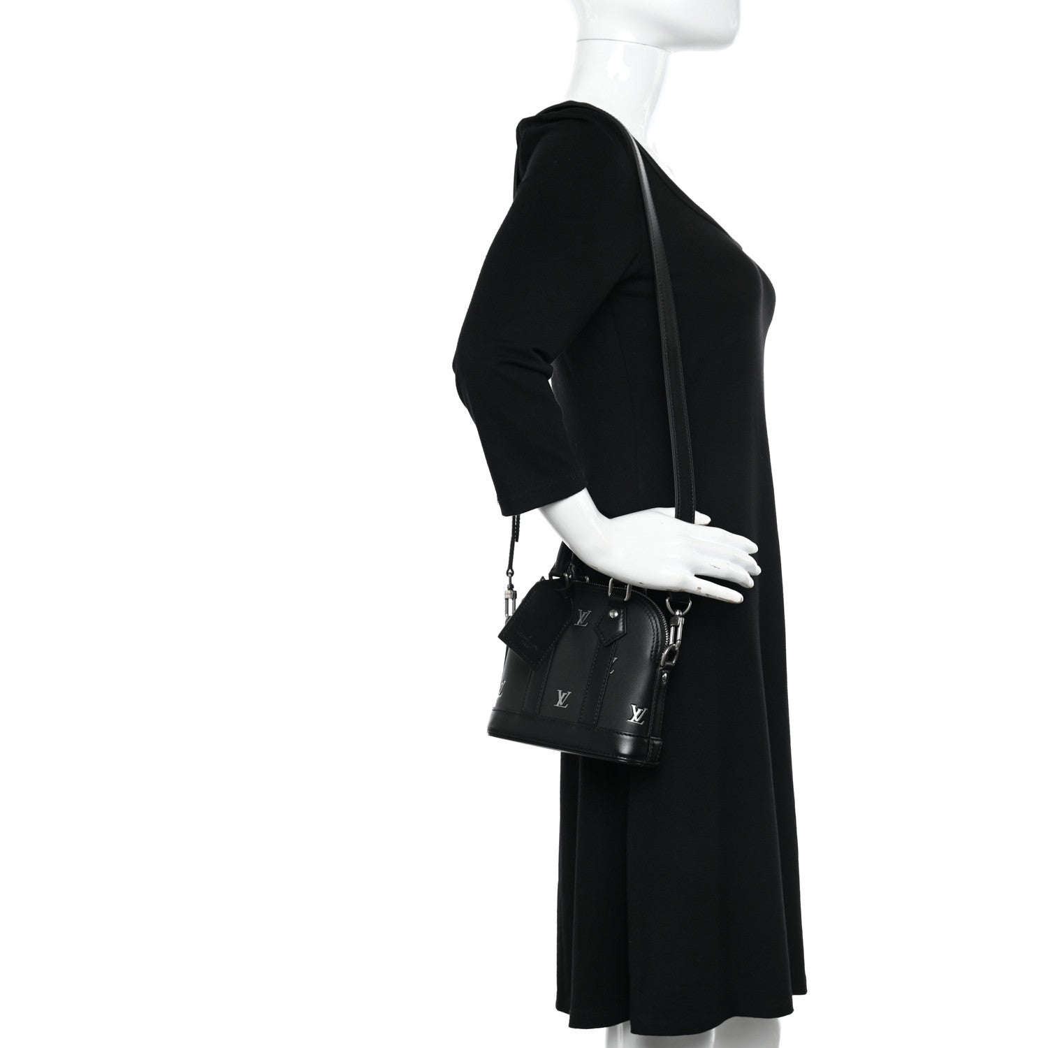 Louis Vuitton Nano Alma Black Silver 2 of 10