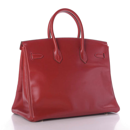 Hermes Box Birkin 35 Rouge Vif 3 of 9