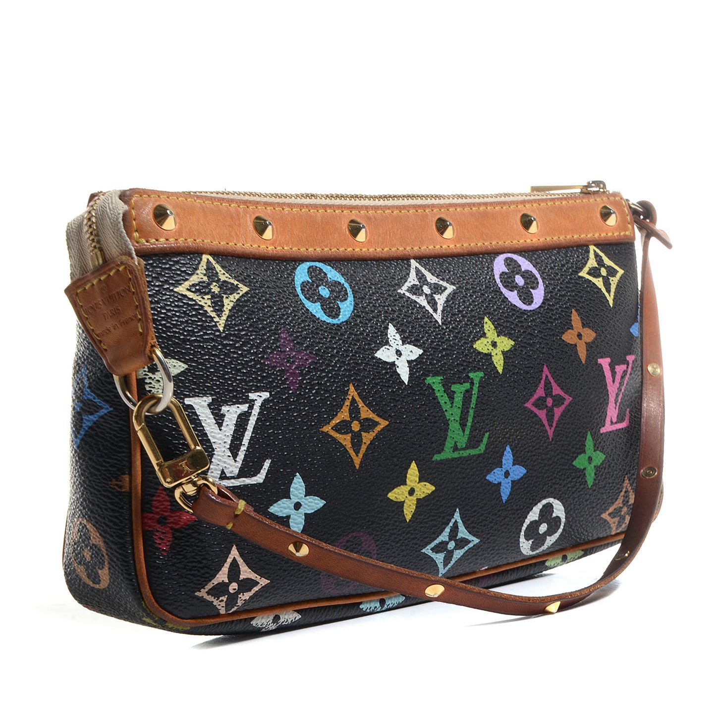 Monogram Multicolor Pochette Accessories Black