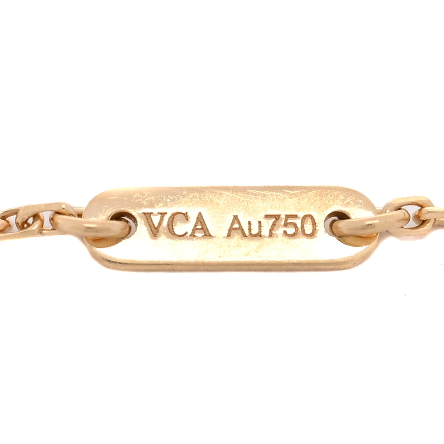 18K Yellow Gold Mother of Pearl Sweet Alhambra Butterfly Bracelet