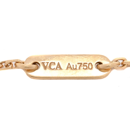 Van Cleef & Arpels 18K Yellow Gold Mother of Pearl Sweet Alhambra Butterfly Bracelet 3 of 3