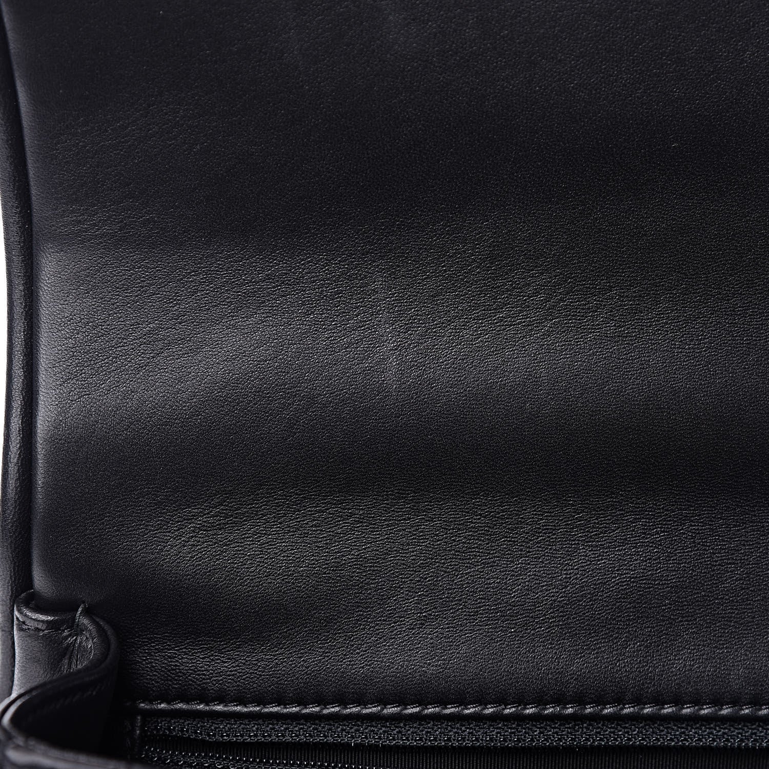 Chanel Lambskin Reverse Chevron Quilted Round Top Handle Flap Black 8 of 10