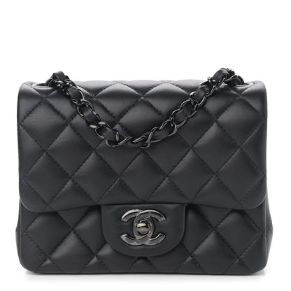 Chanel Lambskin Quilted Mini Square Flap So Black 1 of 11