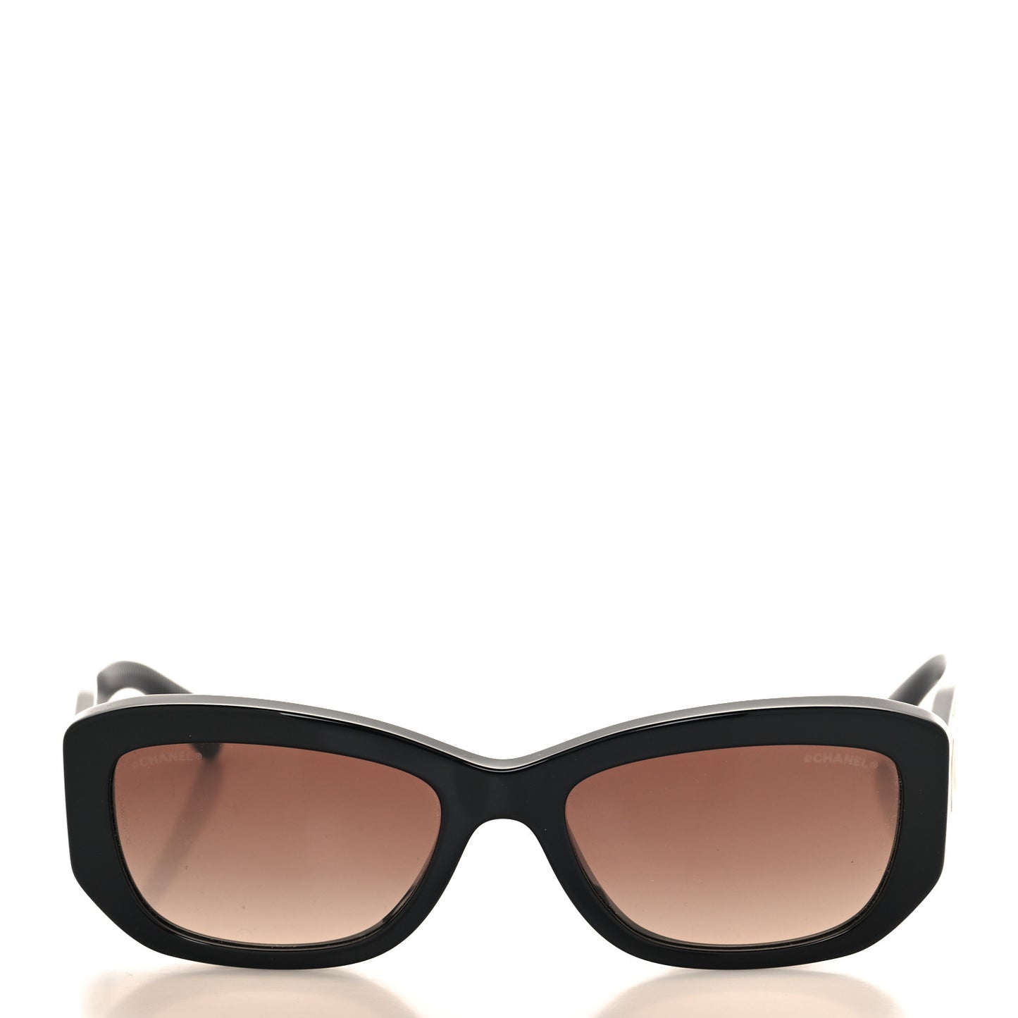 Acetate Rectangle Sunglasses 5493 Black