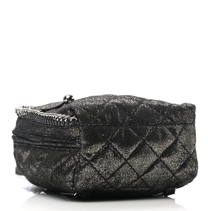 Stella McCartney Metallic Shaggy Deer Quilted Mini Falabella Backpack 4 of 11