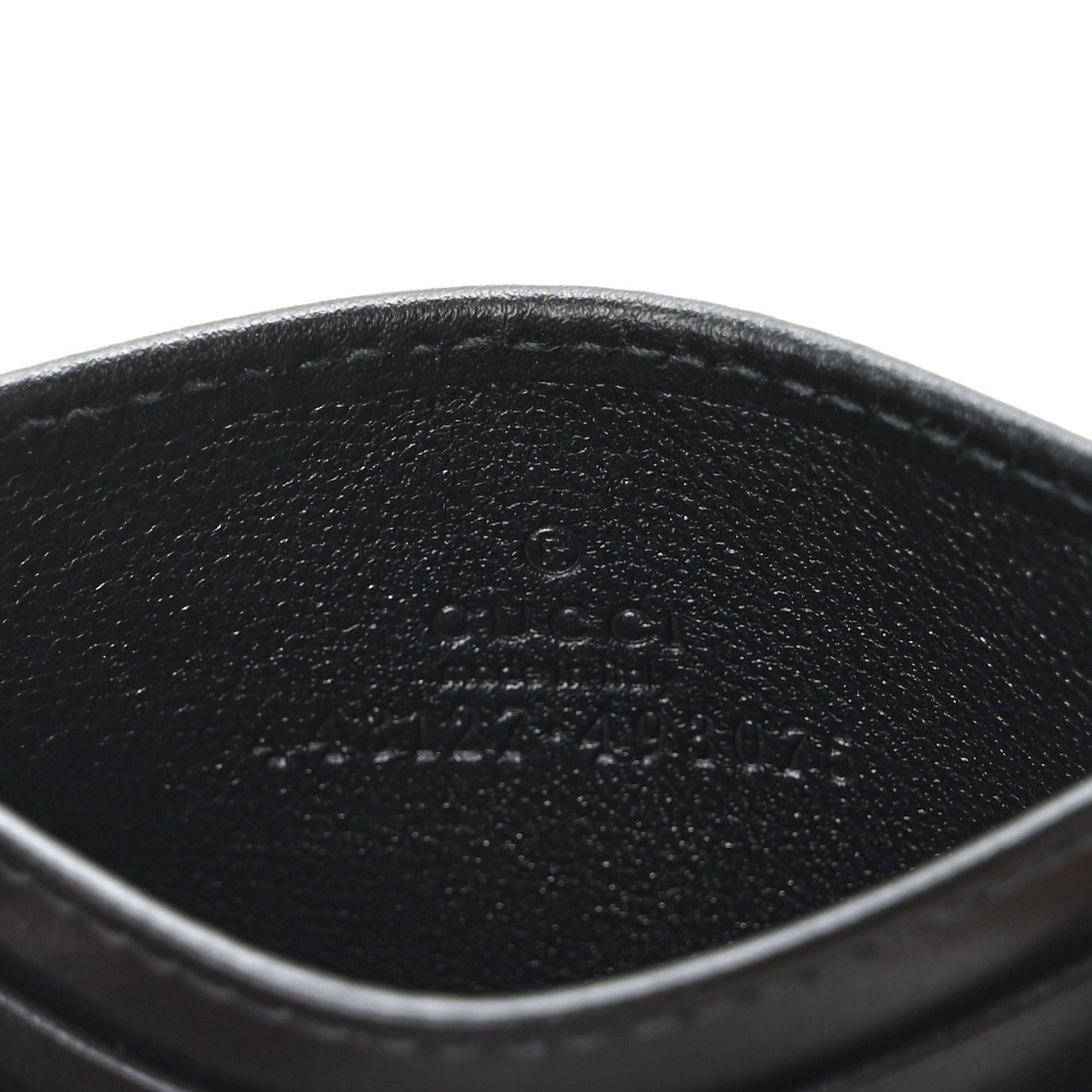 Calfskin Matelasse GG Marmont Card Holder Black