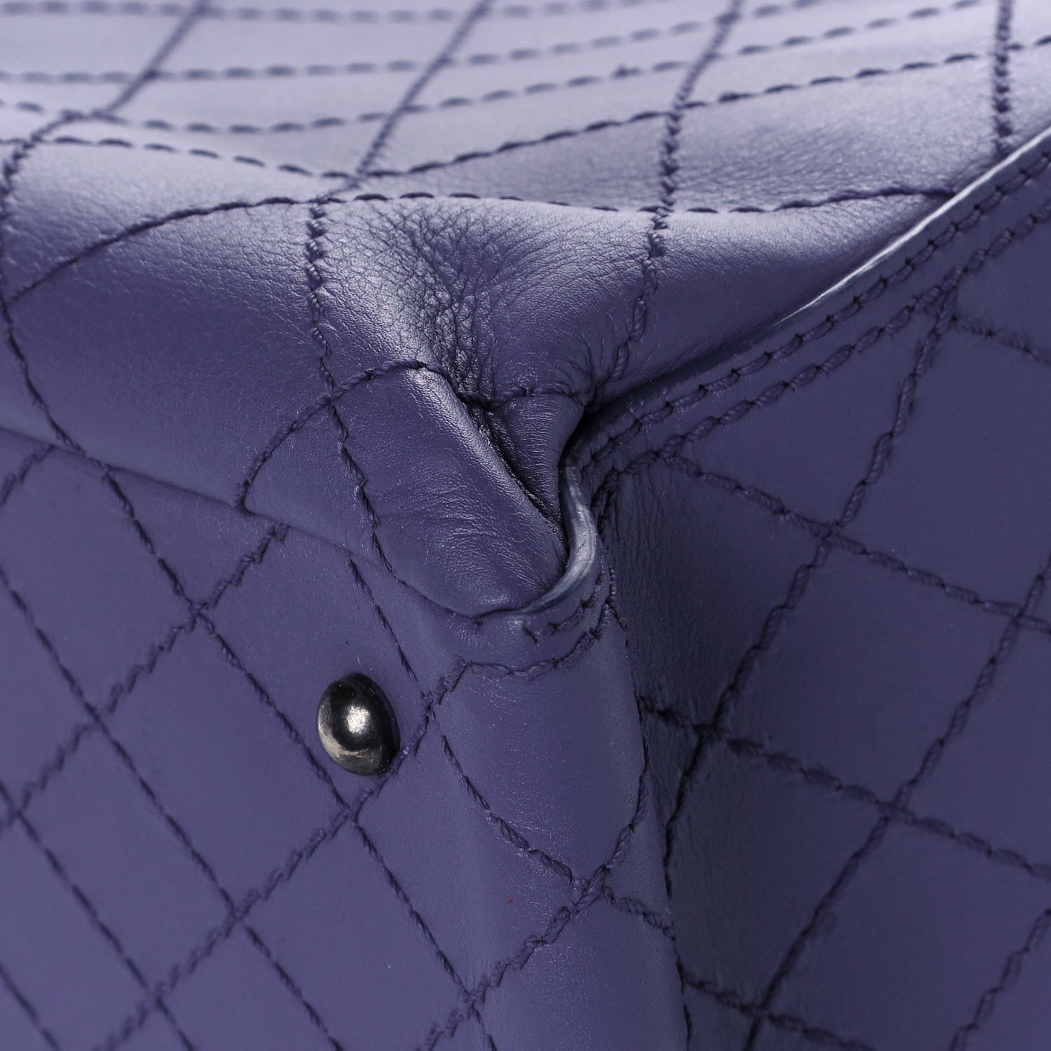 Chanel Calfskin CC Pocket Tote Purple 11 of 14