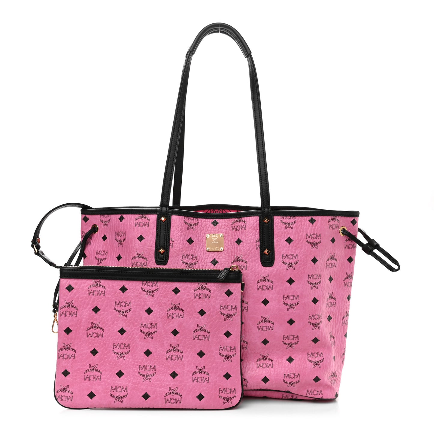 Visetos Medium Project Reversible Shopper Tote Pink