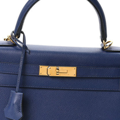 Hermes Epsom Kelly Sellier 28 Bleu Saphir 8 of 10