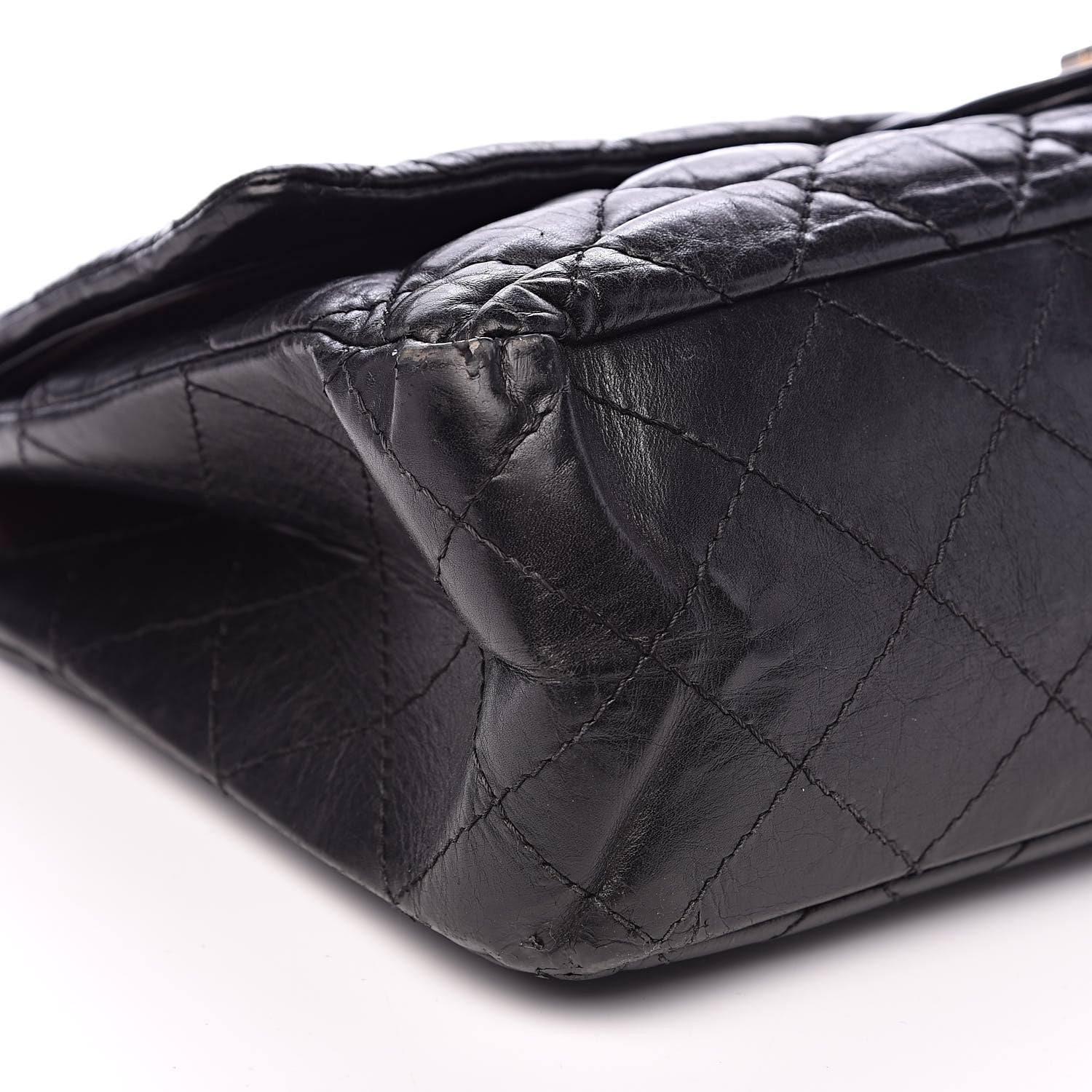 Chanel Aged Calfskin Quilted 2.55 Reissue 227 Flap Black 9 of 19