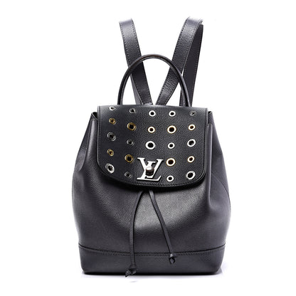 Louis Vuitton Calfskin Eyelet Lockme Backpack Black 1 of 16
