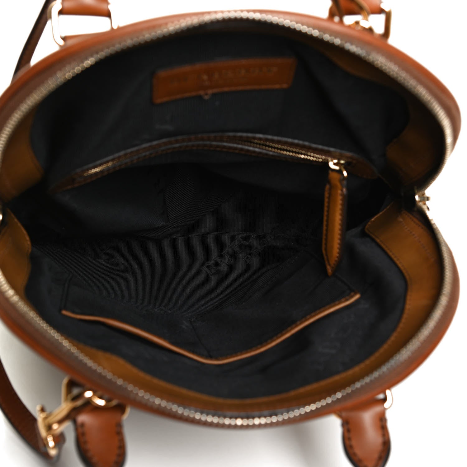 Burberry Canvas Mega Check Calfskin Medium Bloomsbury Saddle Brown 5 of 15