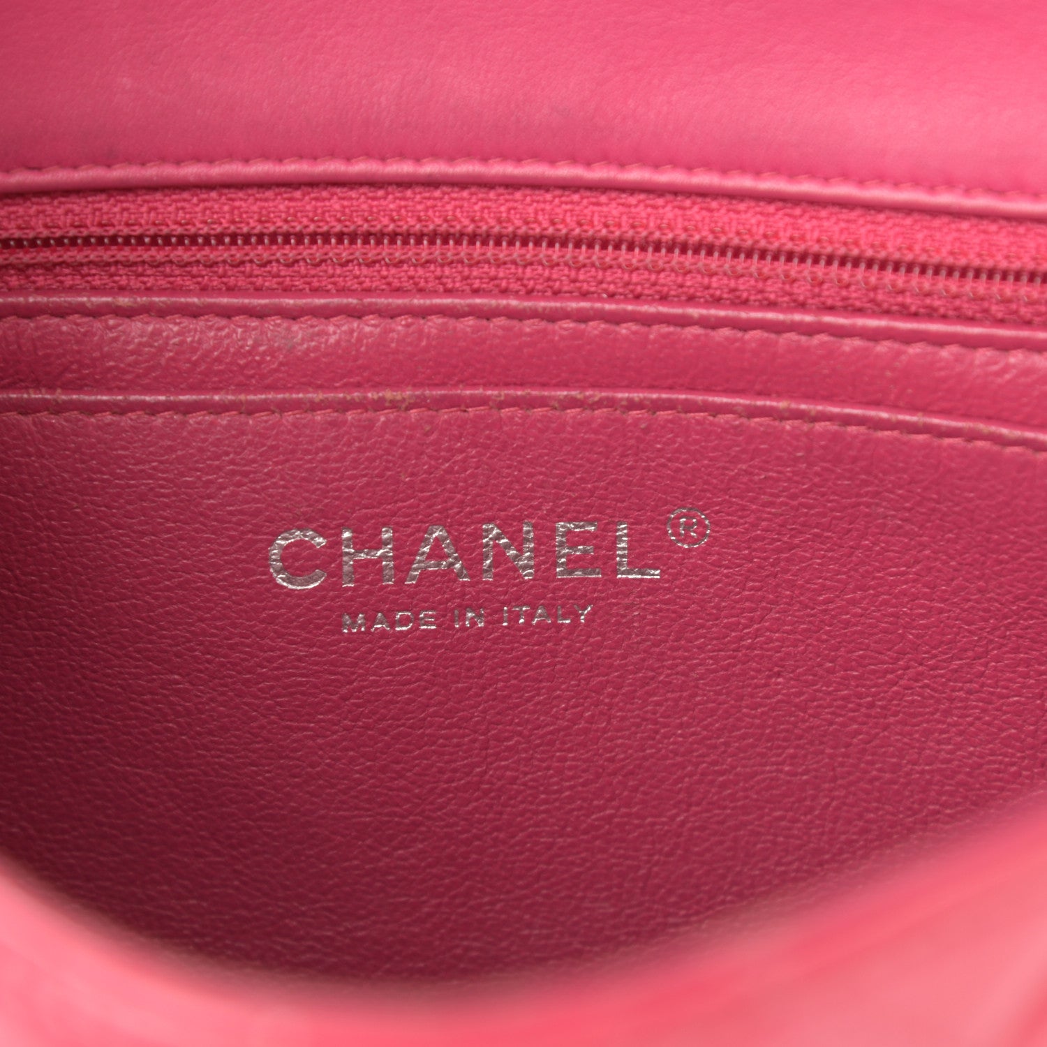 Chanel Patent Calfskin Quilted Mini Rectangular Flap Pink 5 of 12