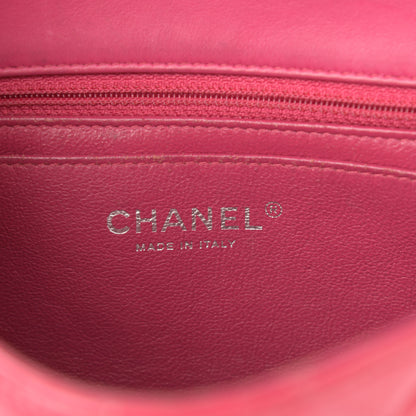 Chanel Patent Calfskin Quilted Mini Rectangular Flap Pink 5 of 12
