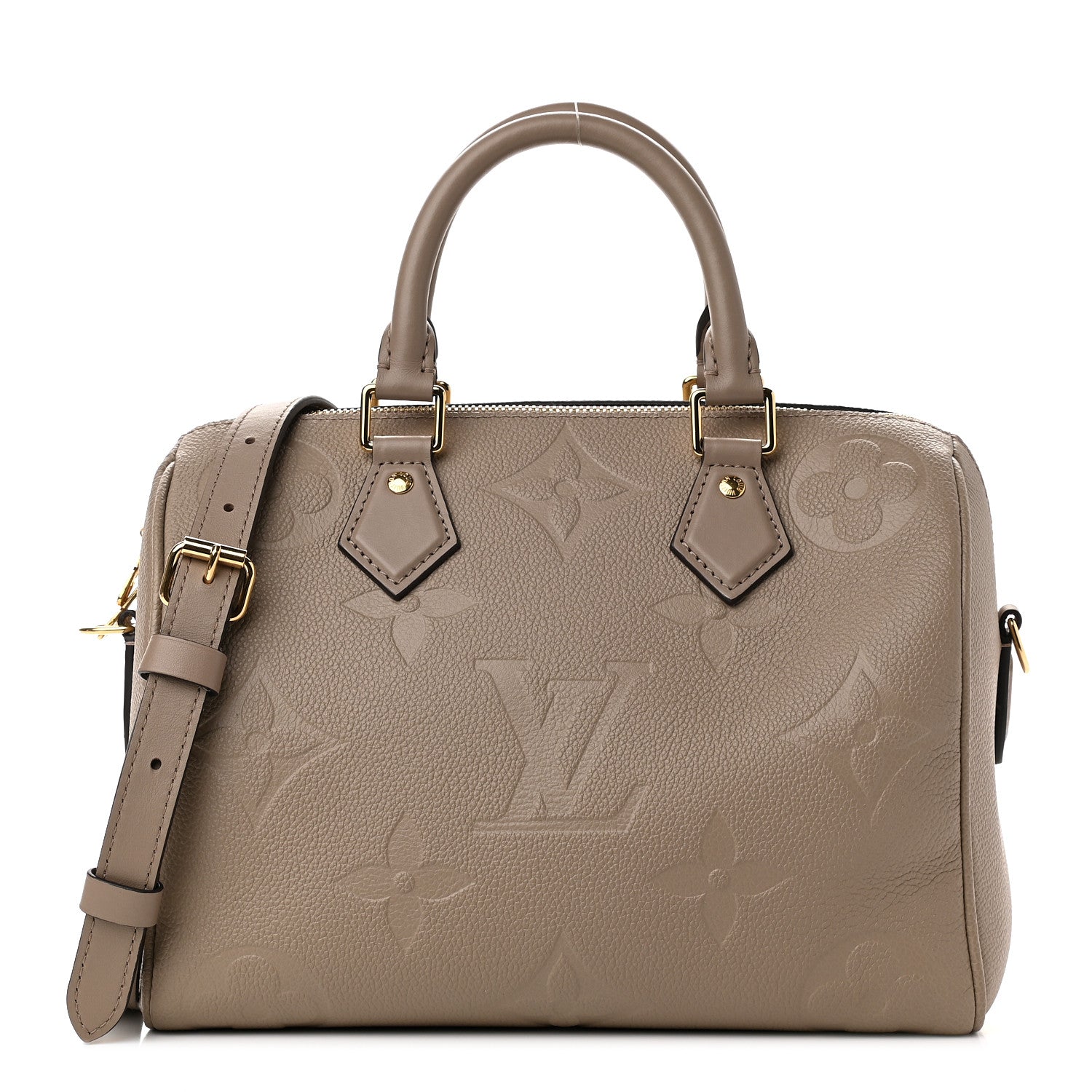 Louis Vuitton Empreinte Monogram Giant Speedy Bandouliere 25 Tourterelle 1 of 9