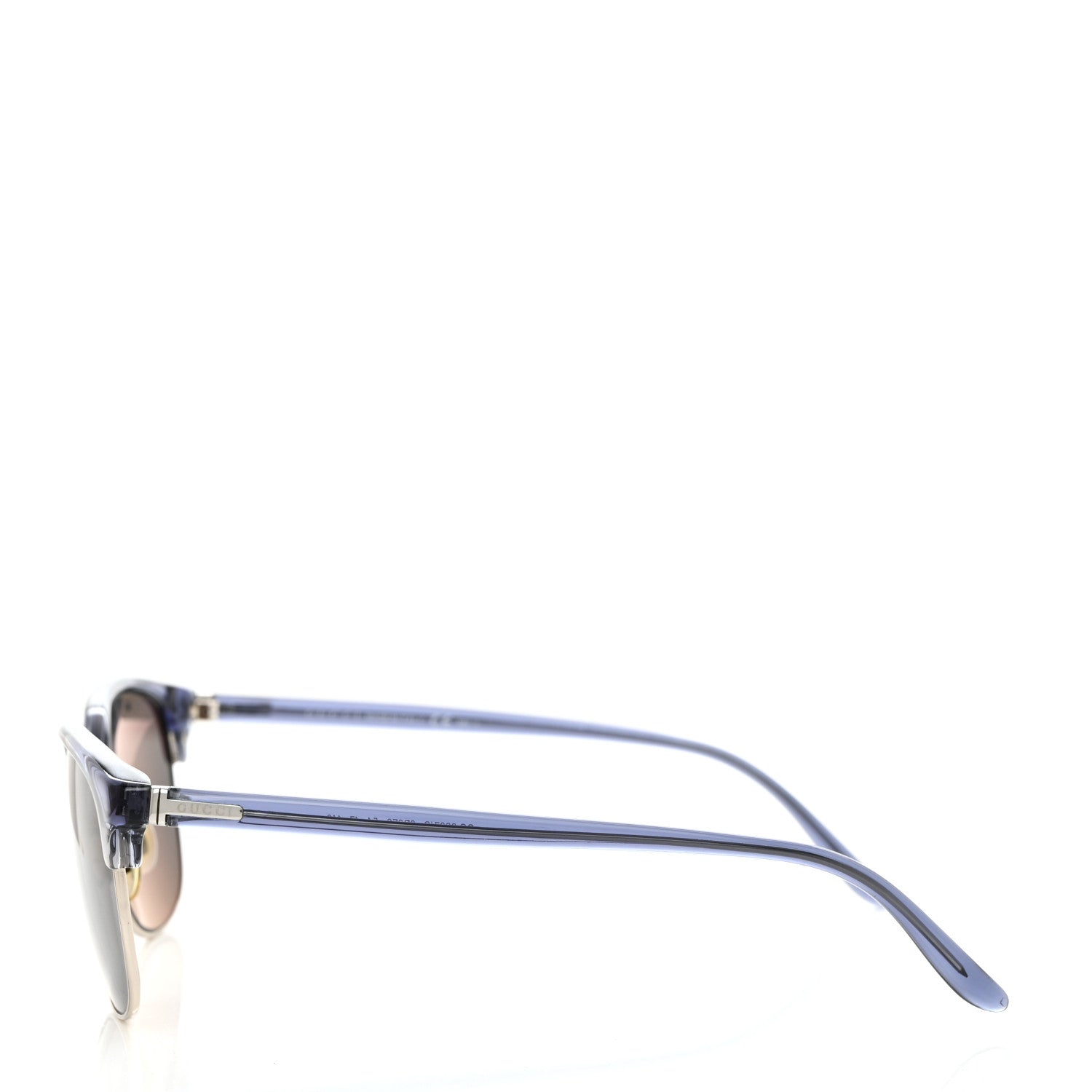 Gucci Acetate Metal Rectangle Sunglasses GG 2227/S Blue 3 of 8