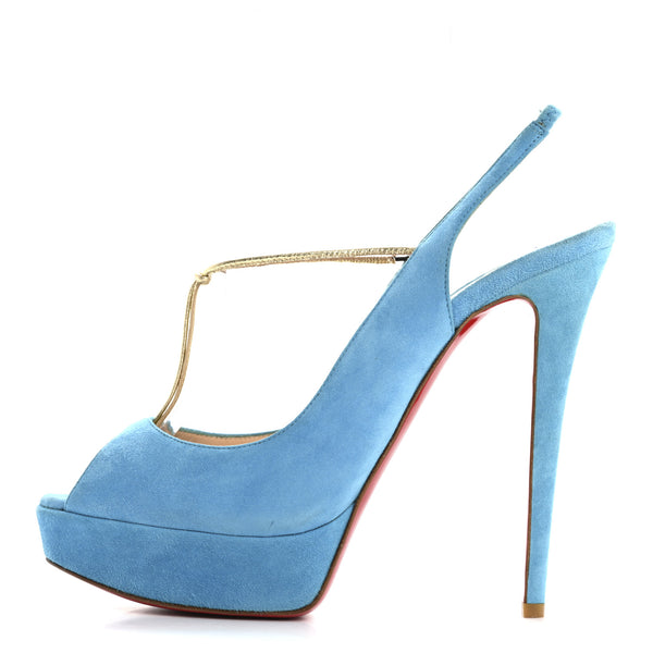 Christian Louboutin Veau Velours Spritney 100 Peep Toe Pump 41