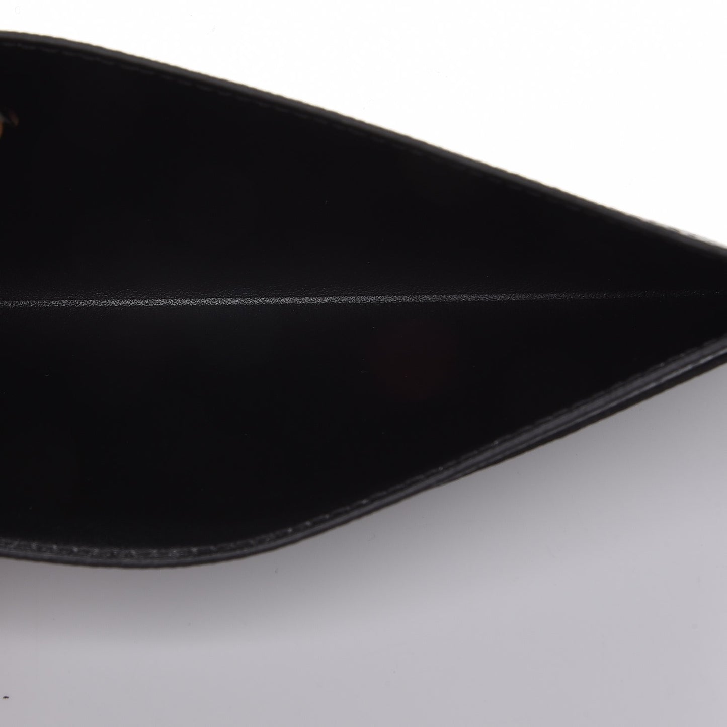 Calfskin Felicie Chain Wallet Card Holder Insert Black