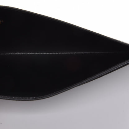 Louis Vuitton Calfskin Felicie Chain Wallet Card Holder Insert Black 6 of 6