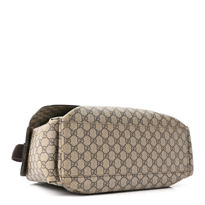 Gucci GG Plus Monogram Messenger Diaper Bag Dark Brown 4 of 10