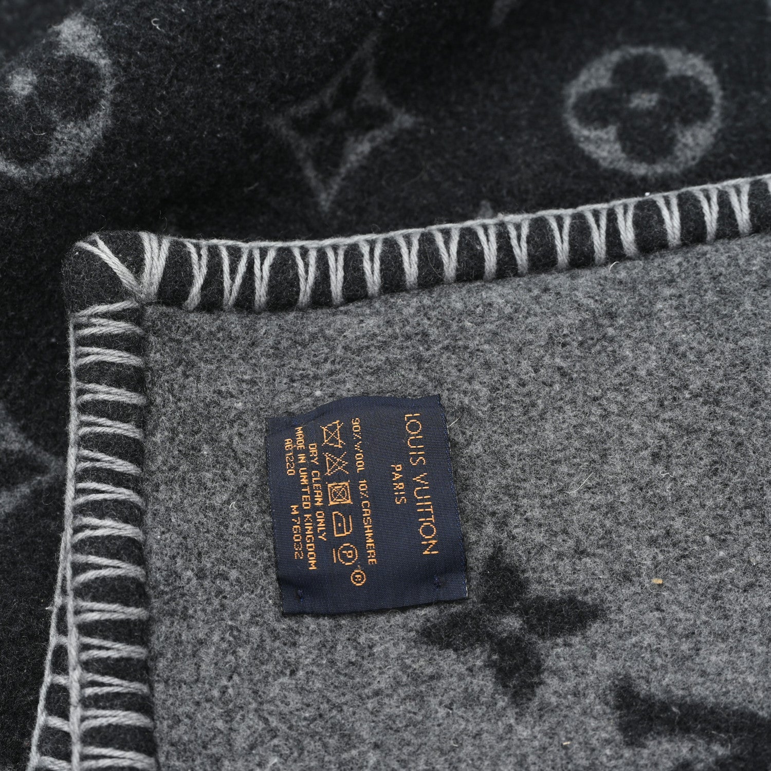 Louis Vuitton Wool Monogram Eclipse Blanket 3 of 4