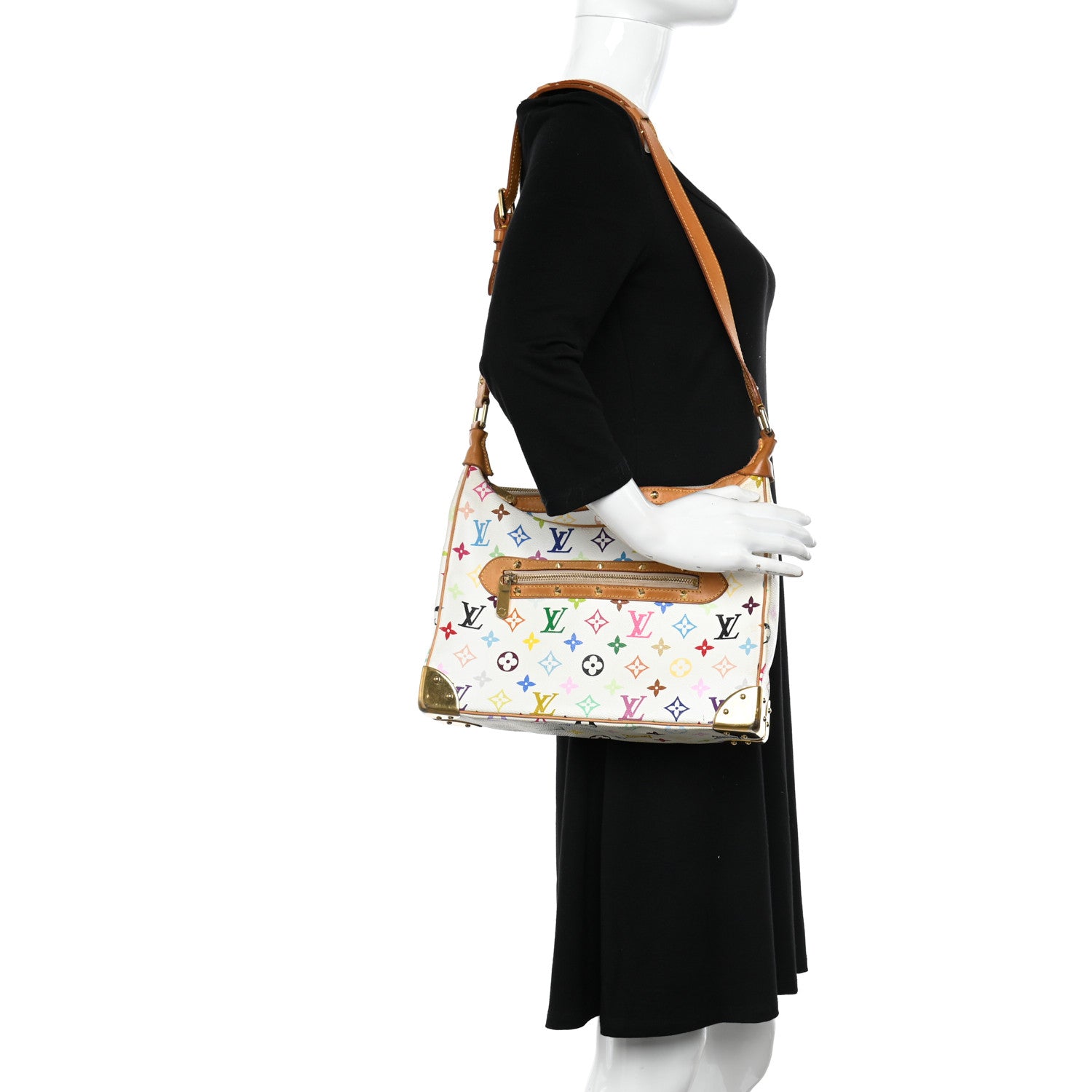 Louis Vuitton Monogram Multicolor Boulogne White 2 of 10