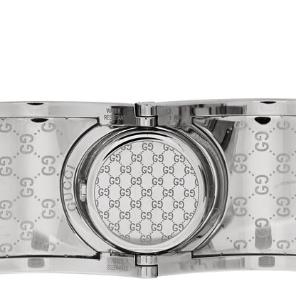 Gucci Stainless Steel Canvas 33mm Twirl Monogram Quartz Watch Brown 4 of 5